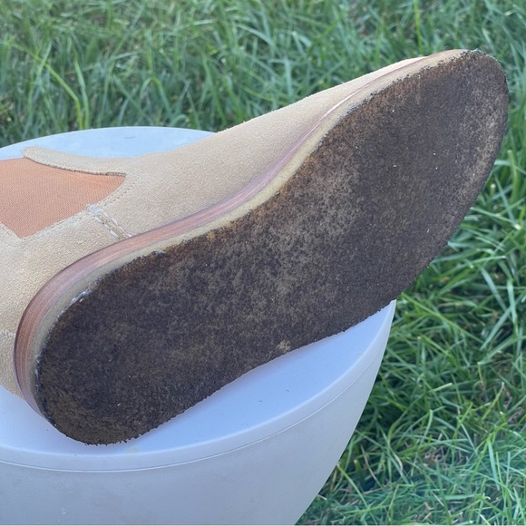 Sperry Gold Cup Boots Mens Size 10.5 Tan Brown Suede Crepe Soles Chukka Slip On - Picture 12 of 13